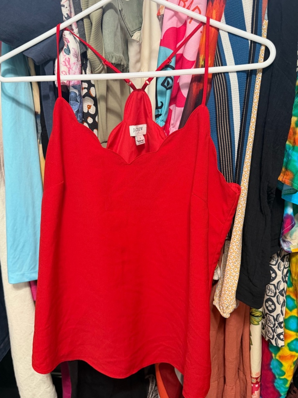 JCrew Top Red Tank - Racerback